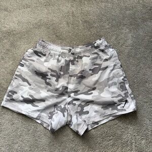 Gymshark Monochrome Camo Shorts